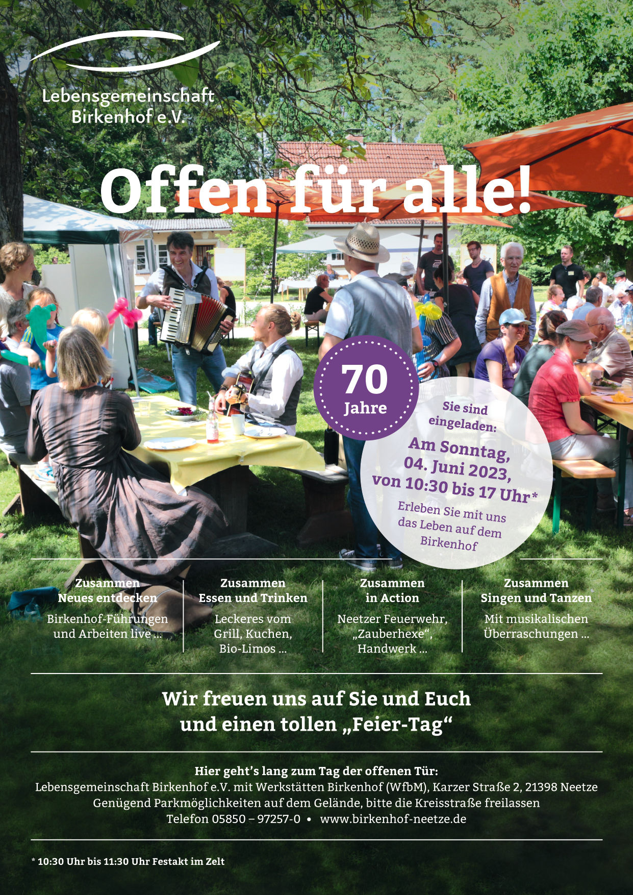 Tag Der Offenen Tür. Am 4. Juni 2023. - Birkenhof